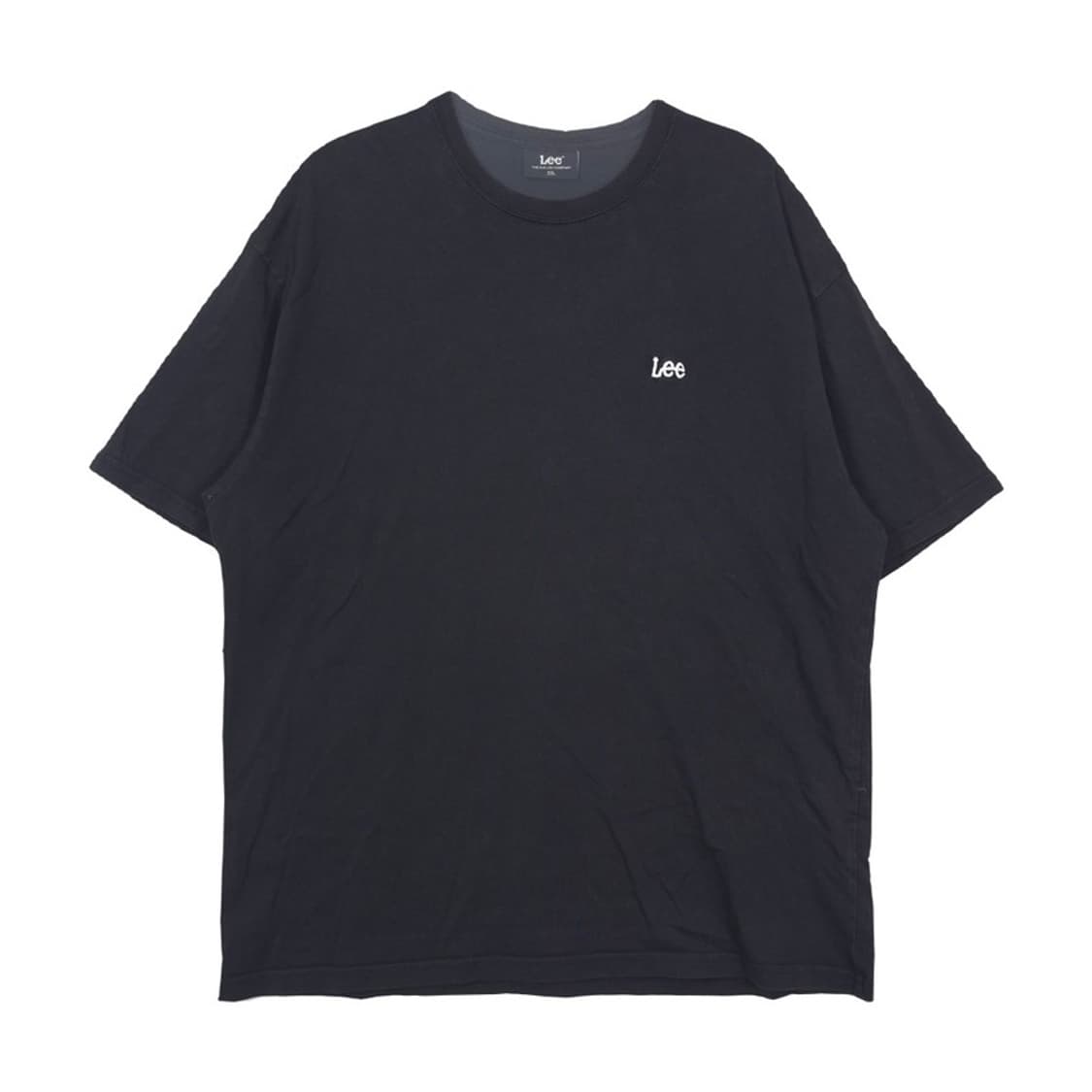 Lee 블랙 스몰 로고 오버핏 반팔티 XXL 상품이미지1