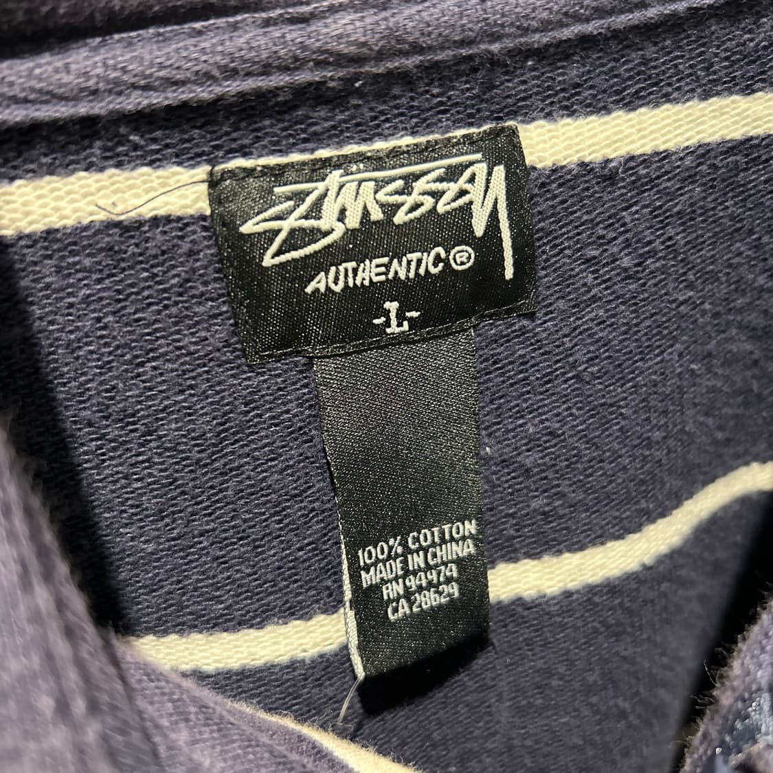 Stussy Stripe Zip-Up Hoodie 상품이미지8