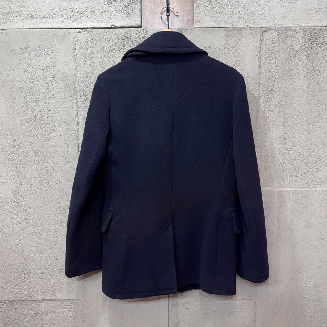 랄프로렌 폴로 네이비 멜튼울 피코트 (S)   상품이미지5