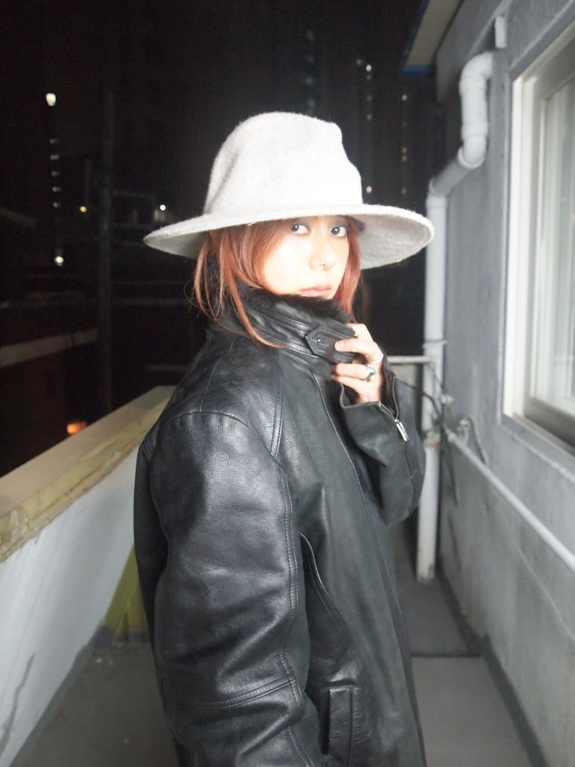 지오지아 퍼 트리밍 가죽자켓 상품이미지3