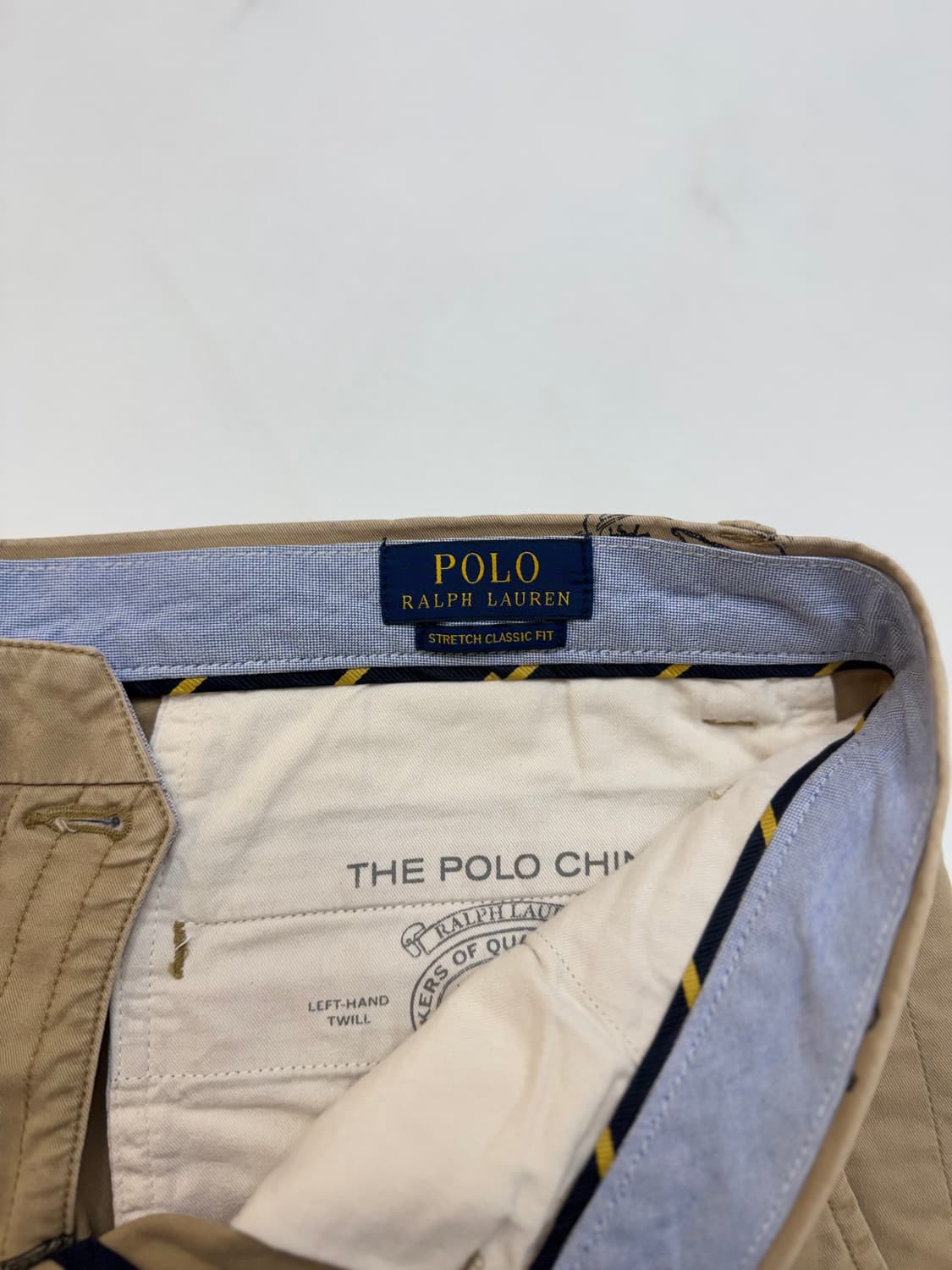 Polo 폴로 랄프로렌 베이지컬러 일러스트 프린팅 치노 쇼츠 상품이미지8
