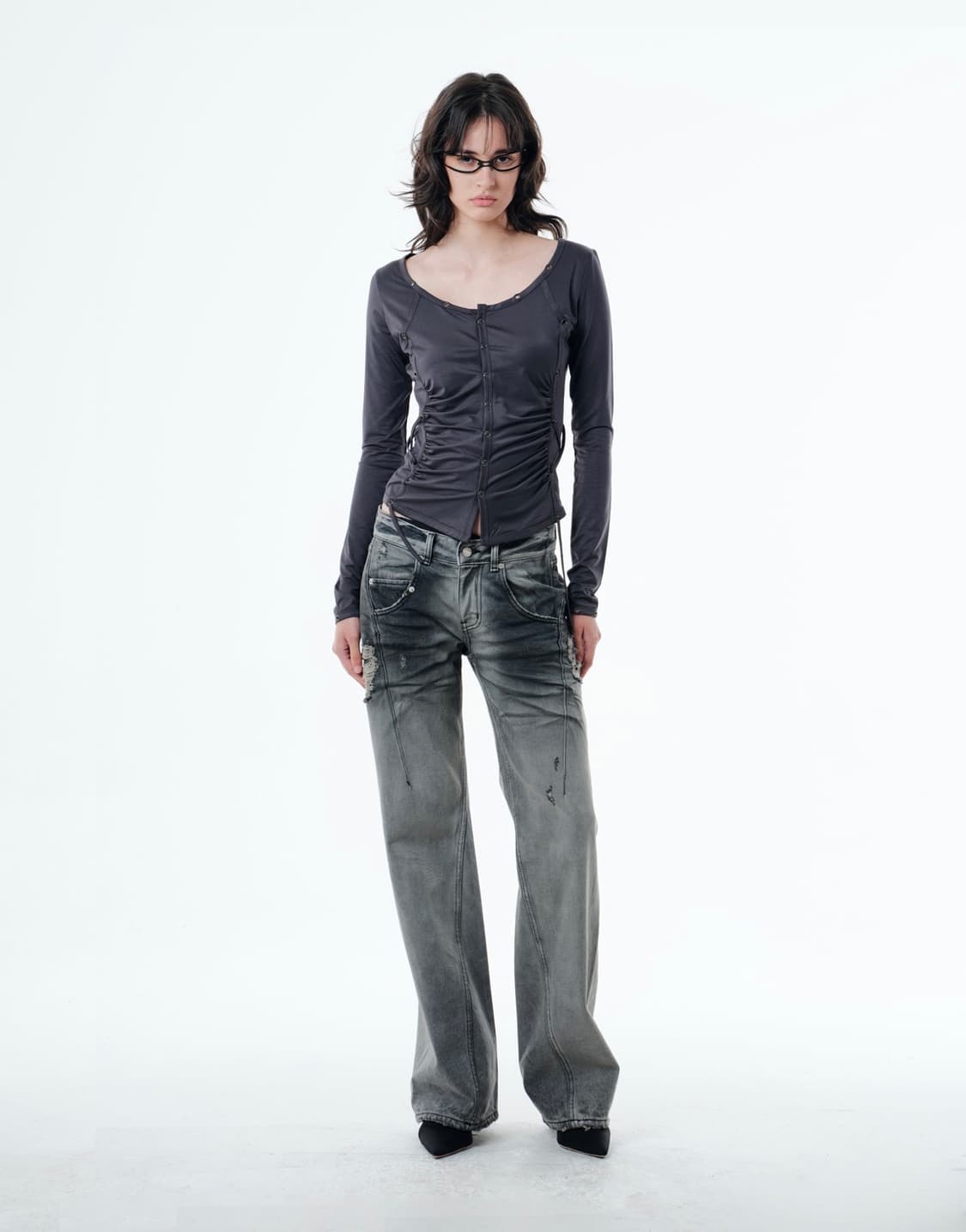 2000아카이브스 INES JEANS (GREY) 상품이미지2