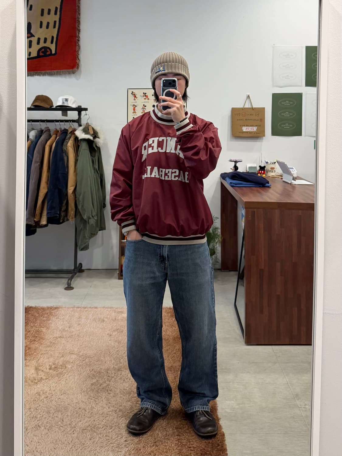 80-90s Champion BASEBALL 나일론 웜업 (USA) 상품이미지2