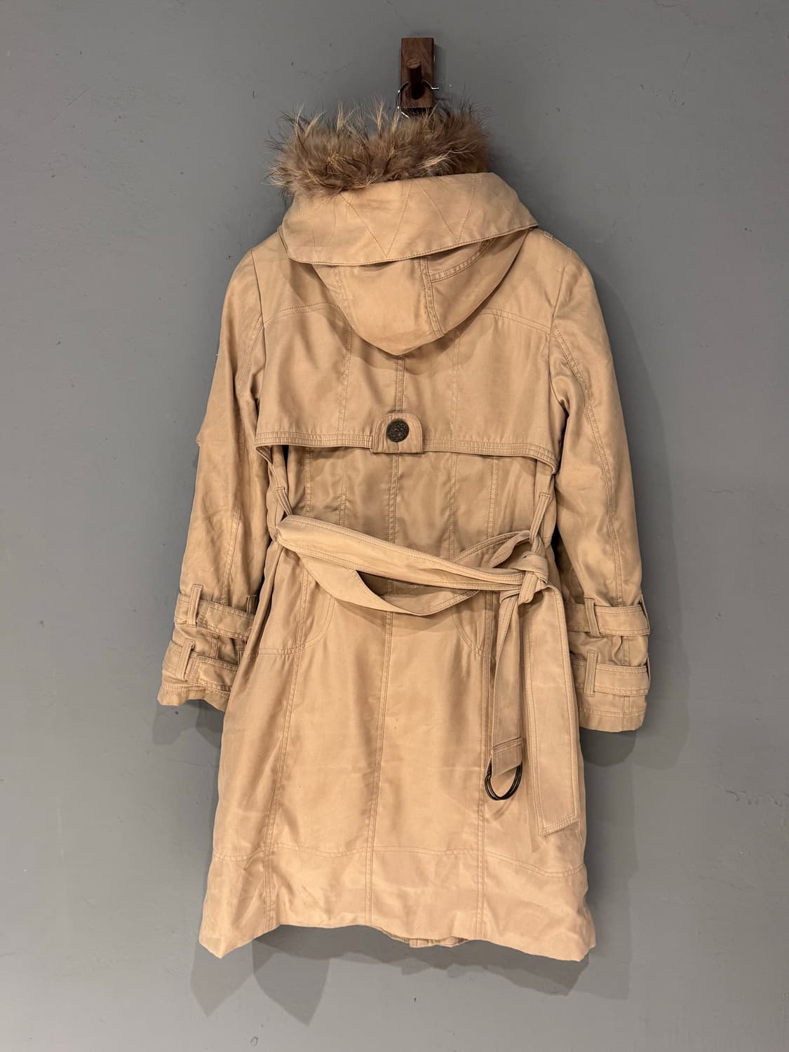 Swordfish 버클 벨티드 파이어맨 퍼 후드자켓 상품이미지3