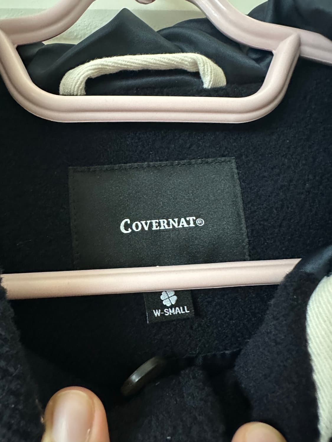 커버낫 크롭 떡볶이 코트 S 드라이클리닝 완료 상품이미지4