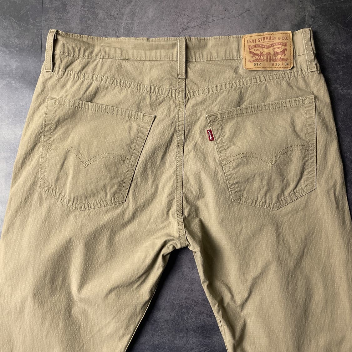 LEVI'S 리바이스512 빈티지 베이지 슬림 테이퍼드핏 코튼 팬츠 상품이미지6