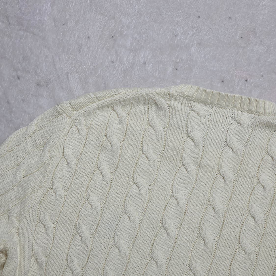 폴로 랄프로렌 아이보리 케이블 니트 상품이미지5
