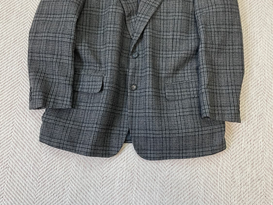 안토니오 푸스코 테일러드 캐시미어 체크 블레이저  상품이미지2