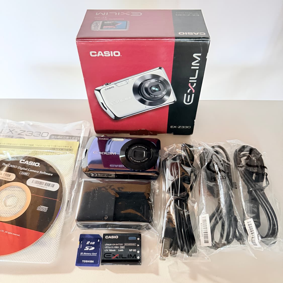 ✨ 미품 풀박•풀셋✨카시오 엑슬림 EX-Z330 빈티지디카 상품이미지2