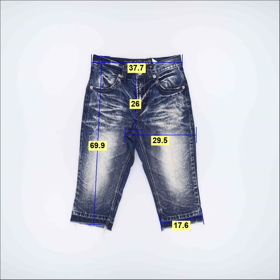 28 버커루 워싱 7부 데님팬츠 0318H1 상품이미지5