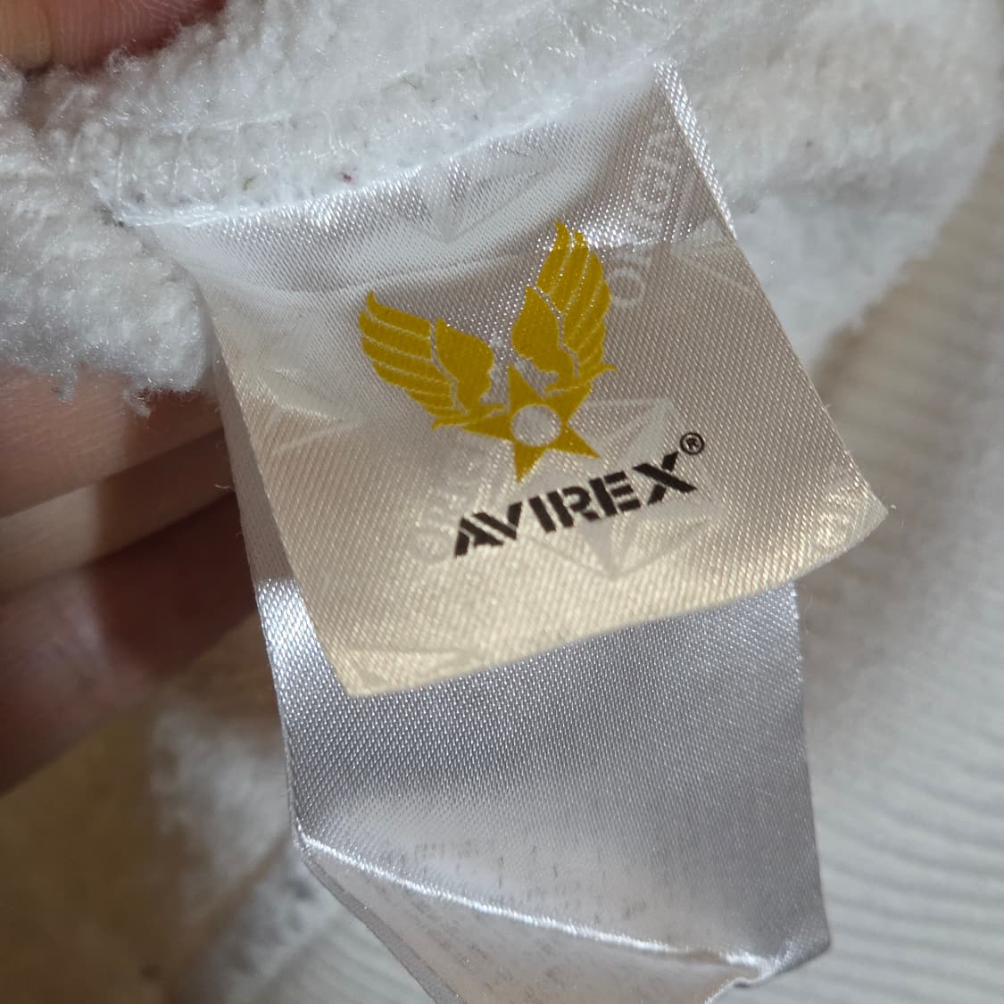 아비렉스 JPN 화이트 빅 로고 후드티 상품이미지10