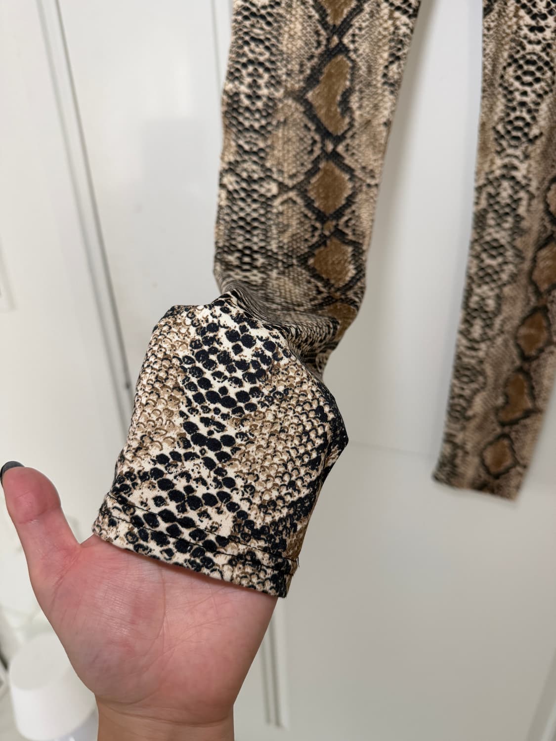 일본빈티지 스테이크스킨 레이어드 레깅스  상품이미지6