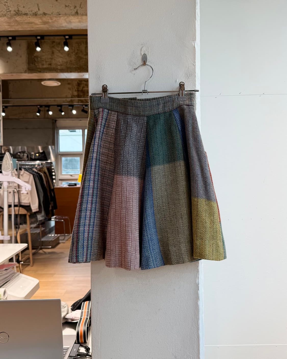 비비안웨스트우드 멀티컬러 체크 울 미니스커트  상품이미지5