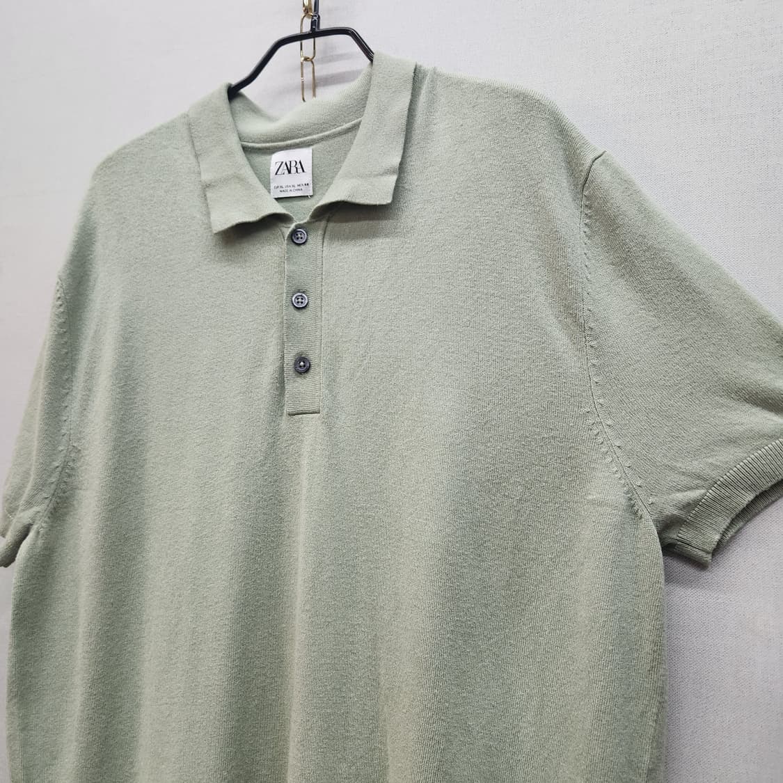 자라 ZARA 니트 반팔카라  XL 상품이미지2