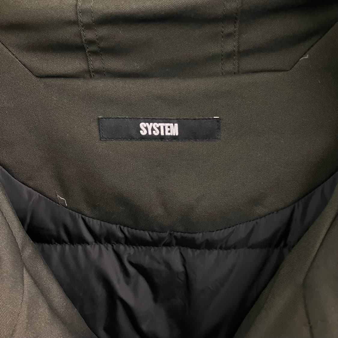 시스템 카키 후드 파카 100 상품이미지3
