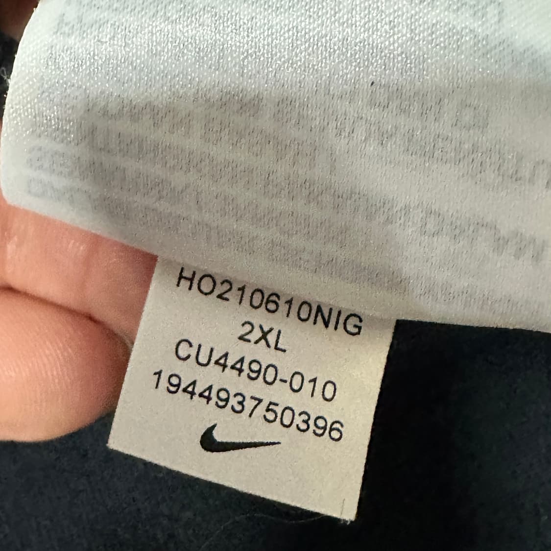 나이키 nsw 테크플리스 블랙 후드집업 XXL 상품이미지4