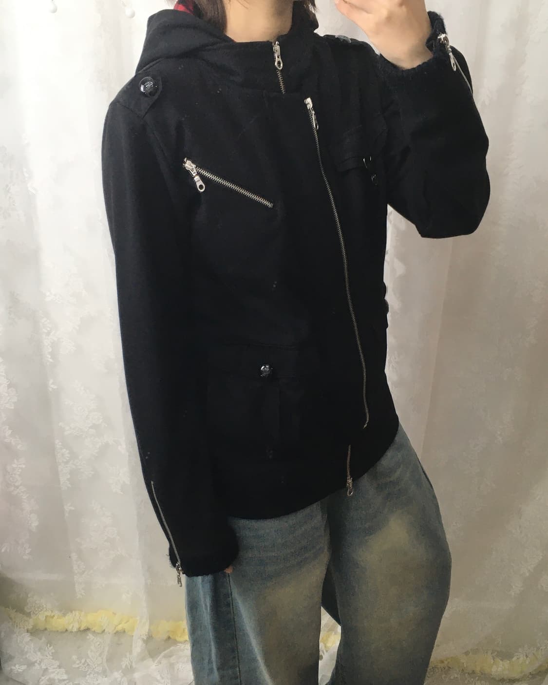 CERO MINS Check-Lined Hooded Zip-Up 상품이미지9