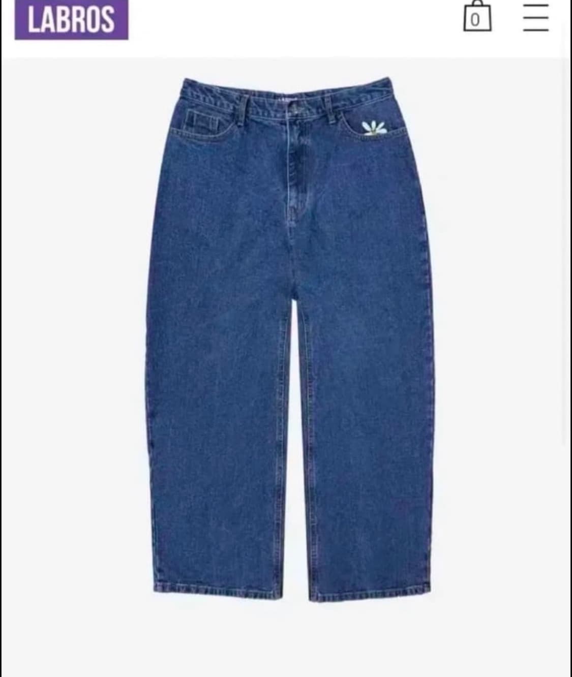 라브로스 데이지 배기 데님팬츠 S 상품이미지1