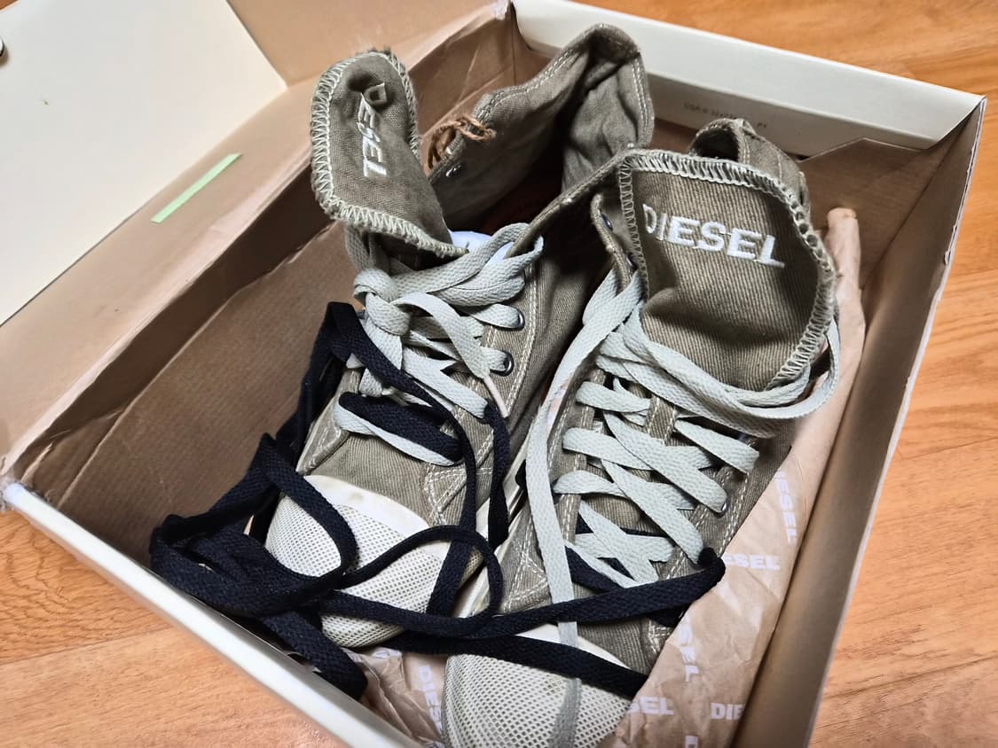 DIESEL 미드탑 빈티지 컨버스 새제품 상품이미지3