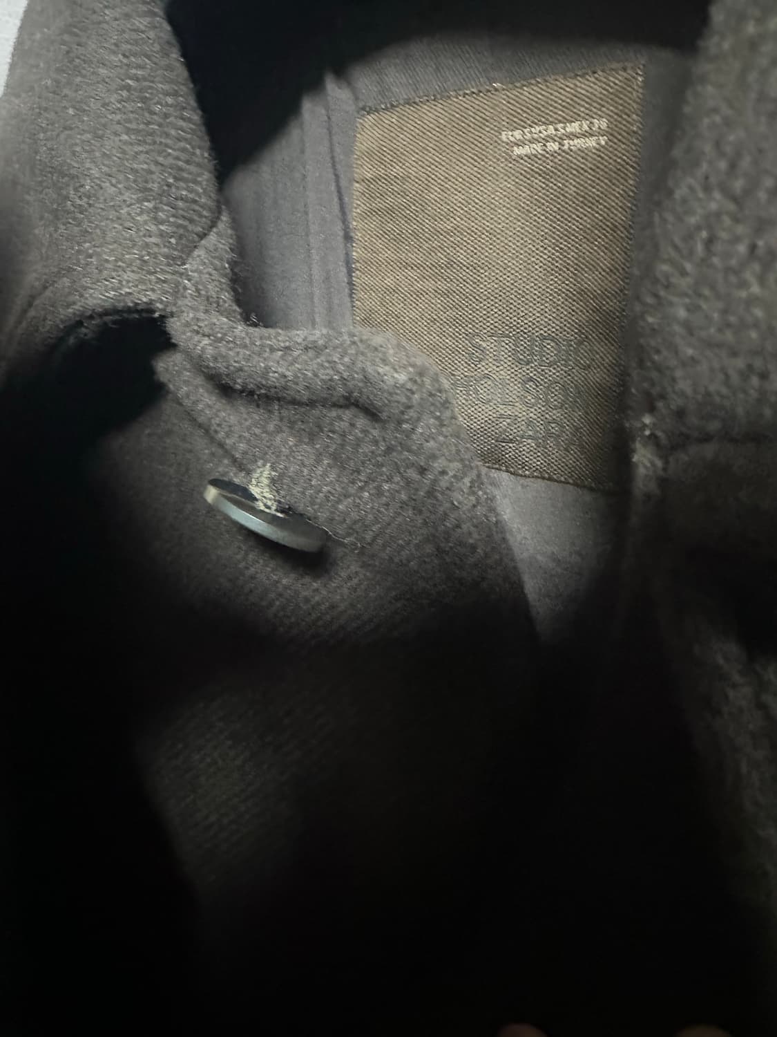 [S]자라x스튜디오니콜슨 레더 패치 코트 팝니다.  상품이미지5