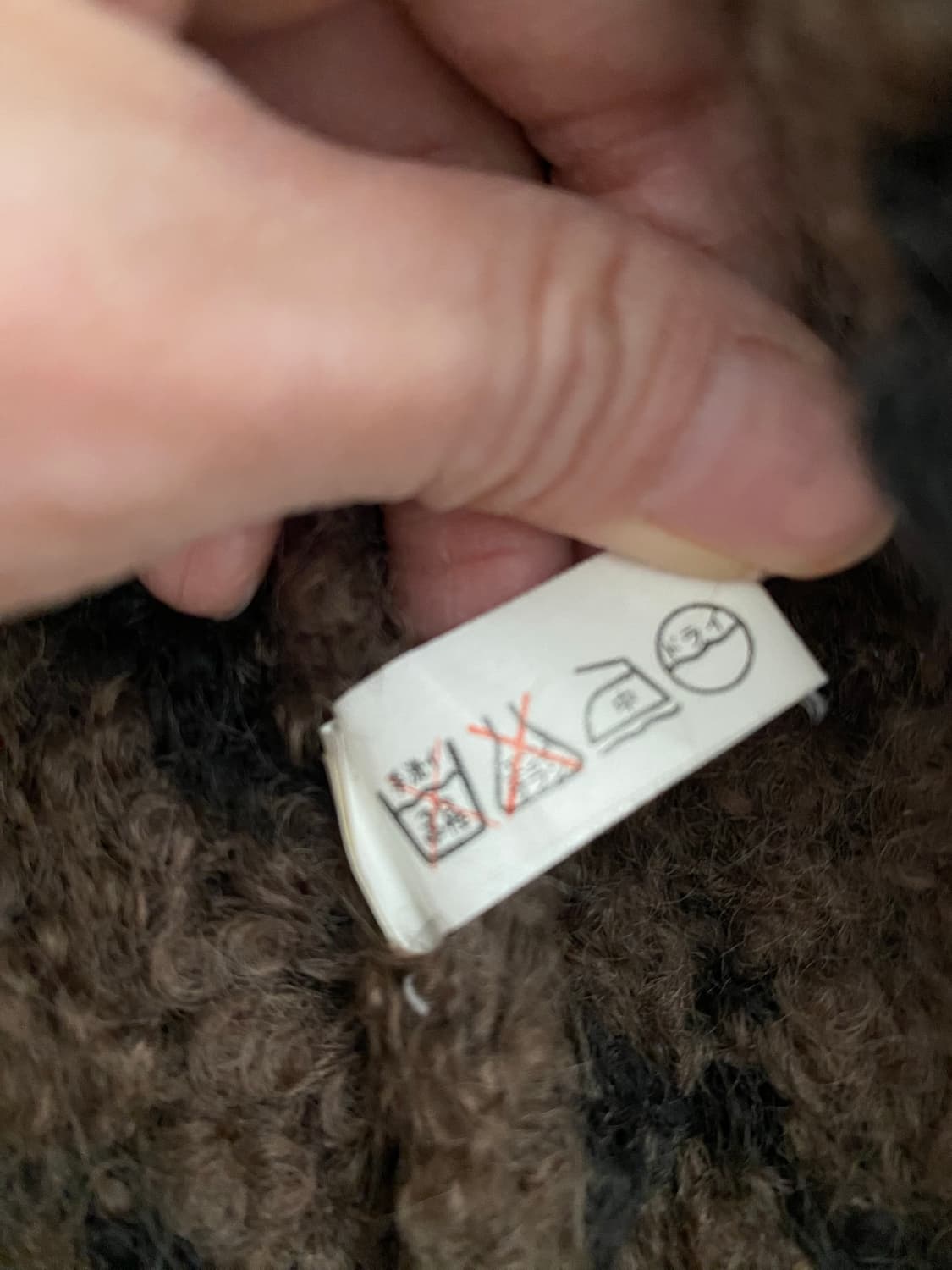 빈티지 울 가디건 크롭 도트 상품이미지5