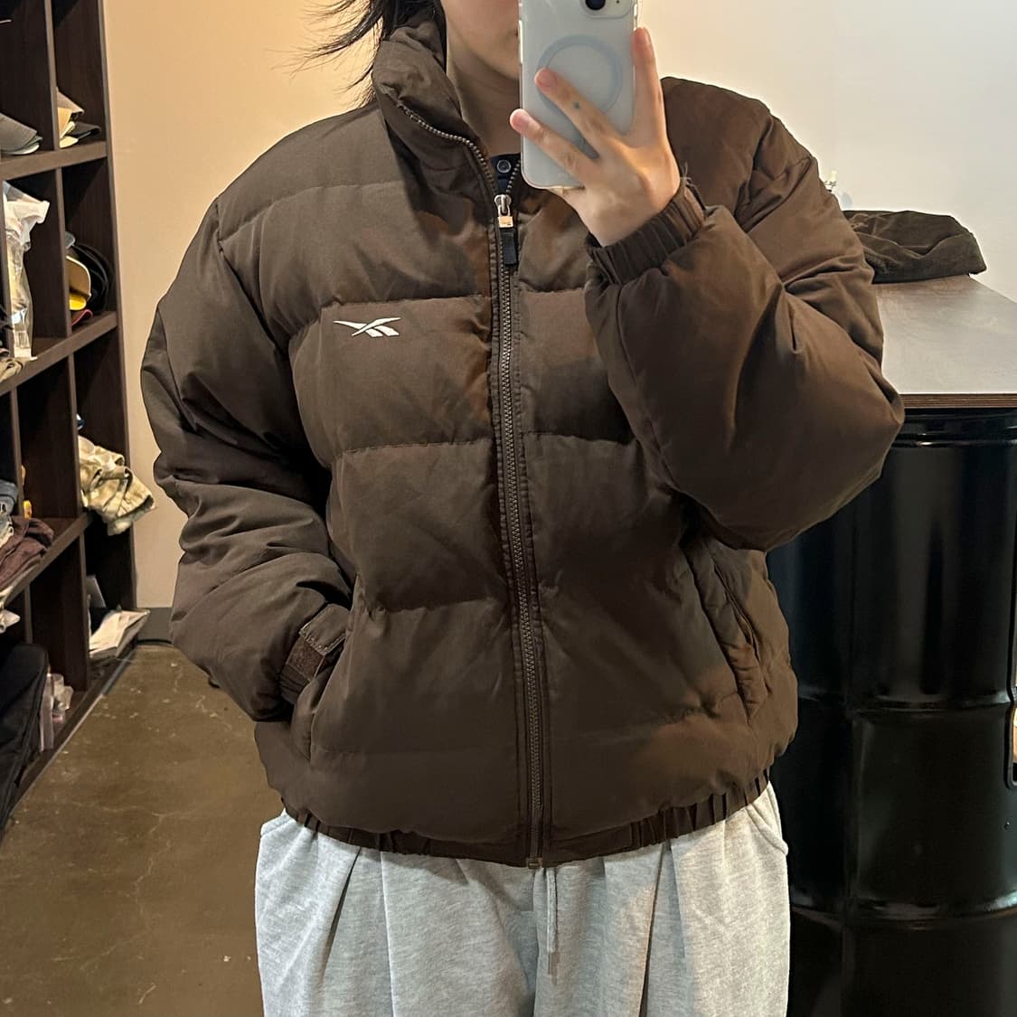 리복 브라운 덕다운 패딩 상품이미지8