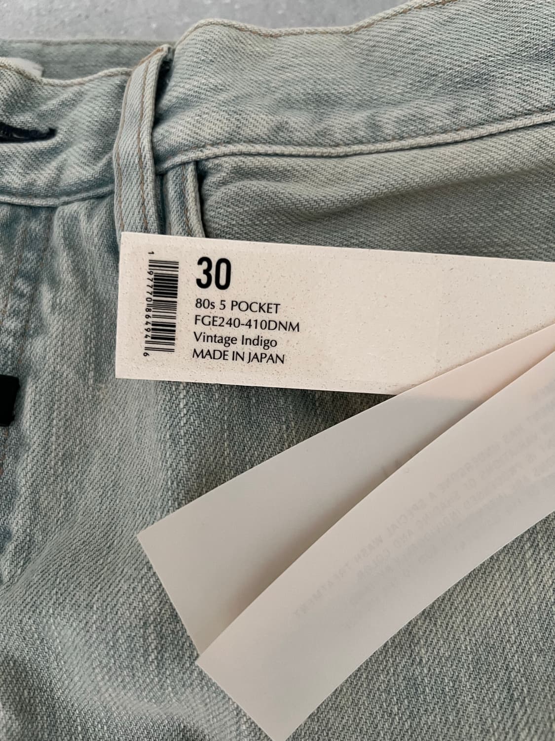 [새제품][30] 피어오브갓 80s 5포켓 데님 상품이미지4