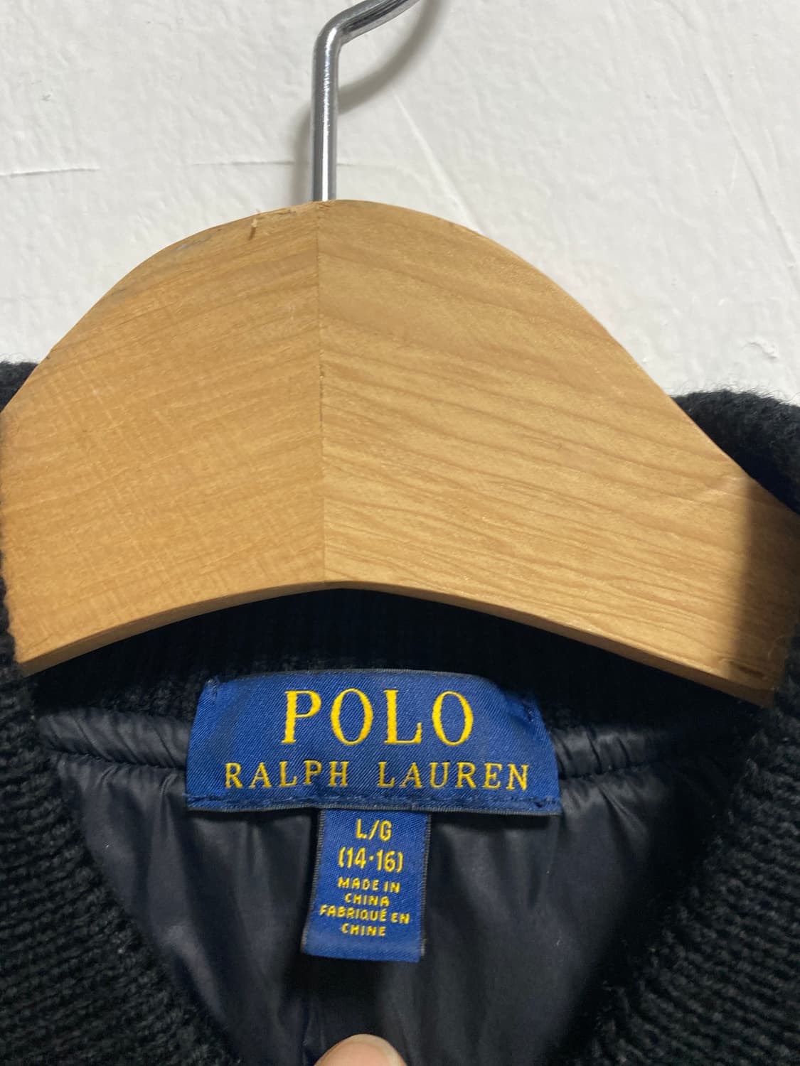 폴로 랄프로렌 해골자수 폴로 니트패딩 상품이미지6