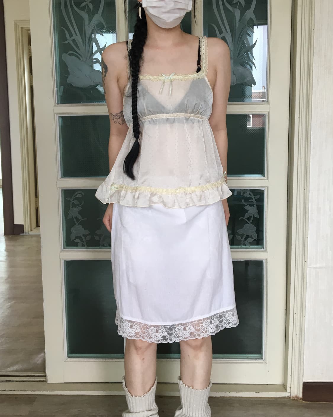 Frill point dot pattern sleeveless 상품이미지6