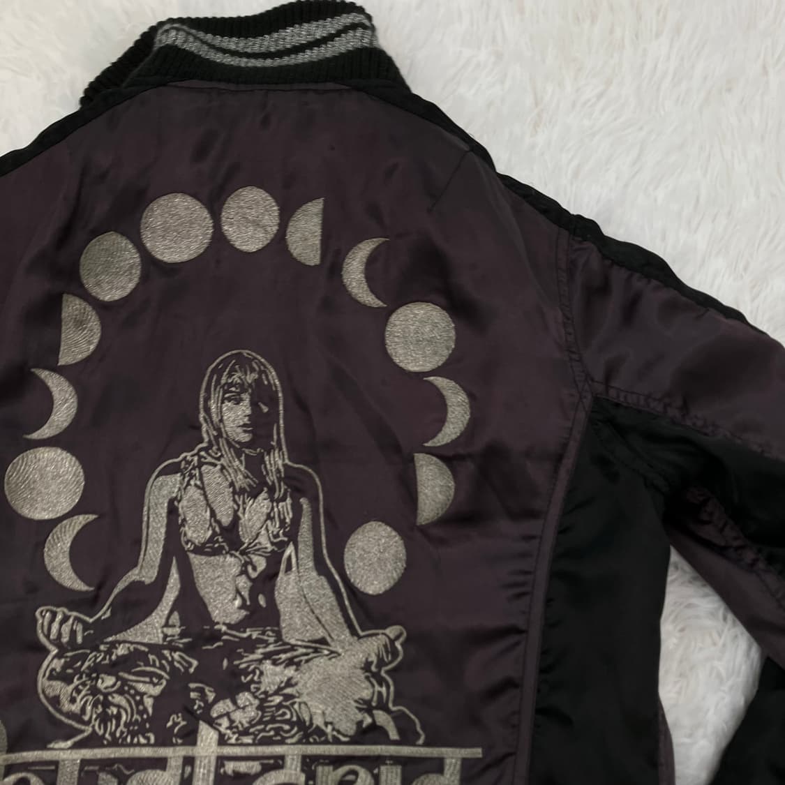 히스테리 글래머 문워크 누빔 블루종 y2k 스트릿 갸루 펑키 일본 상품이미지4