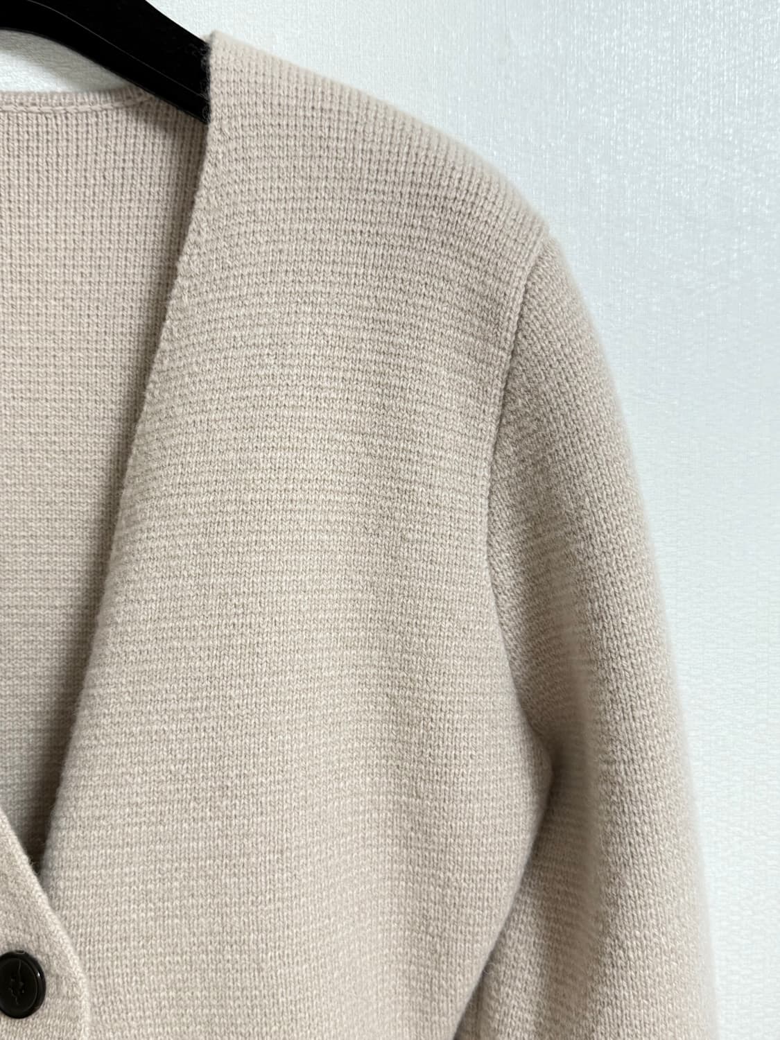 사선 언발란스 랩 슬림라인 니트자켓 상품이미지4