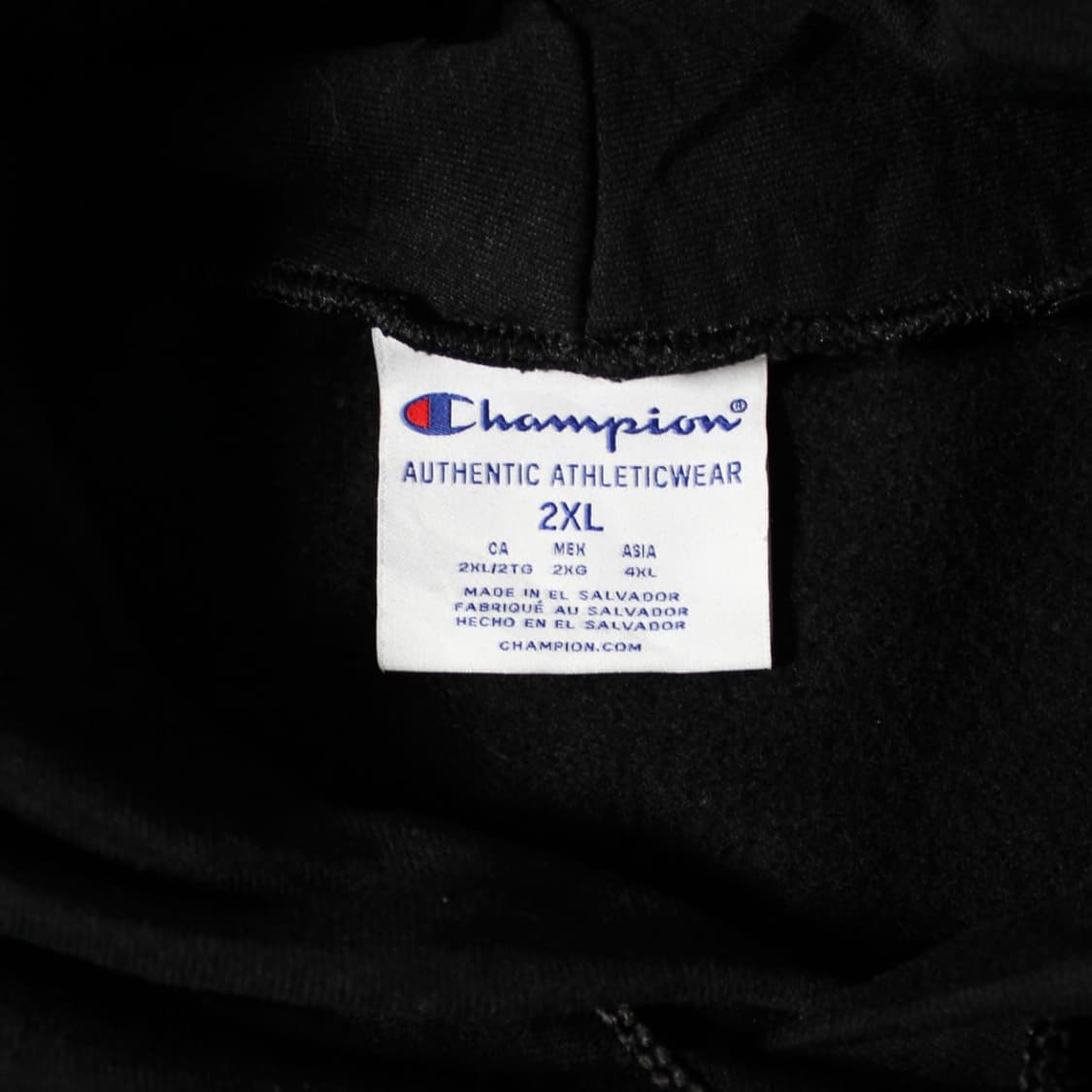 Champion 챔피온 프린팅 기모 블랙 후드티  상품이미지4