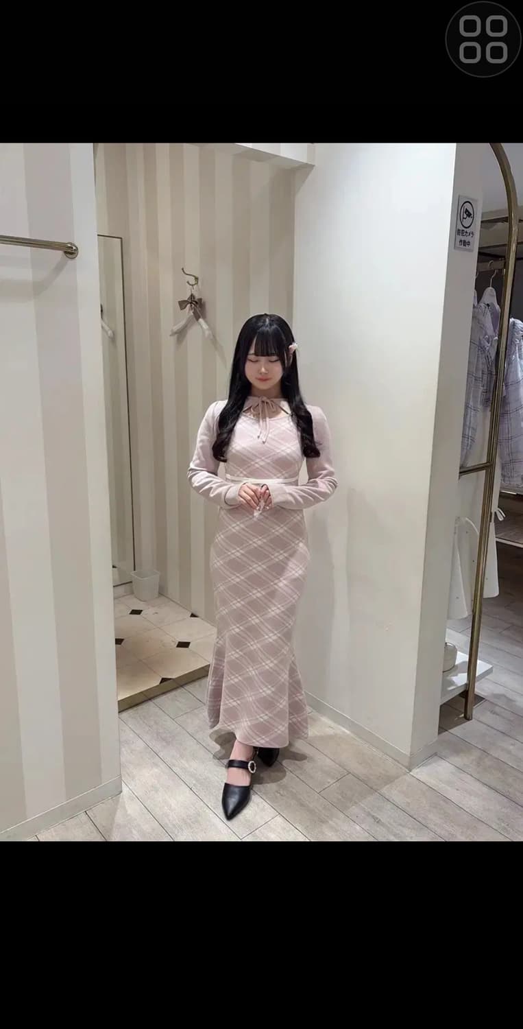 에블린 스나계 머메이드 니트 롱 원피스 양지뢰 양산형 피움 미셸마카롱 상품이미지3