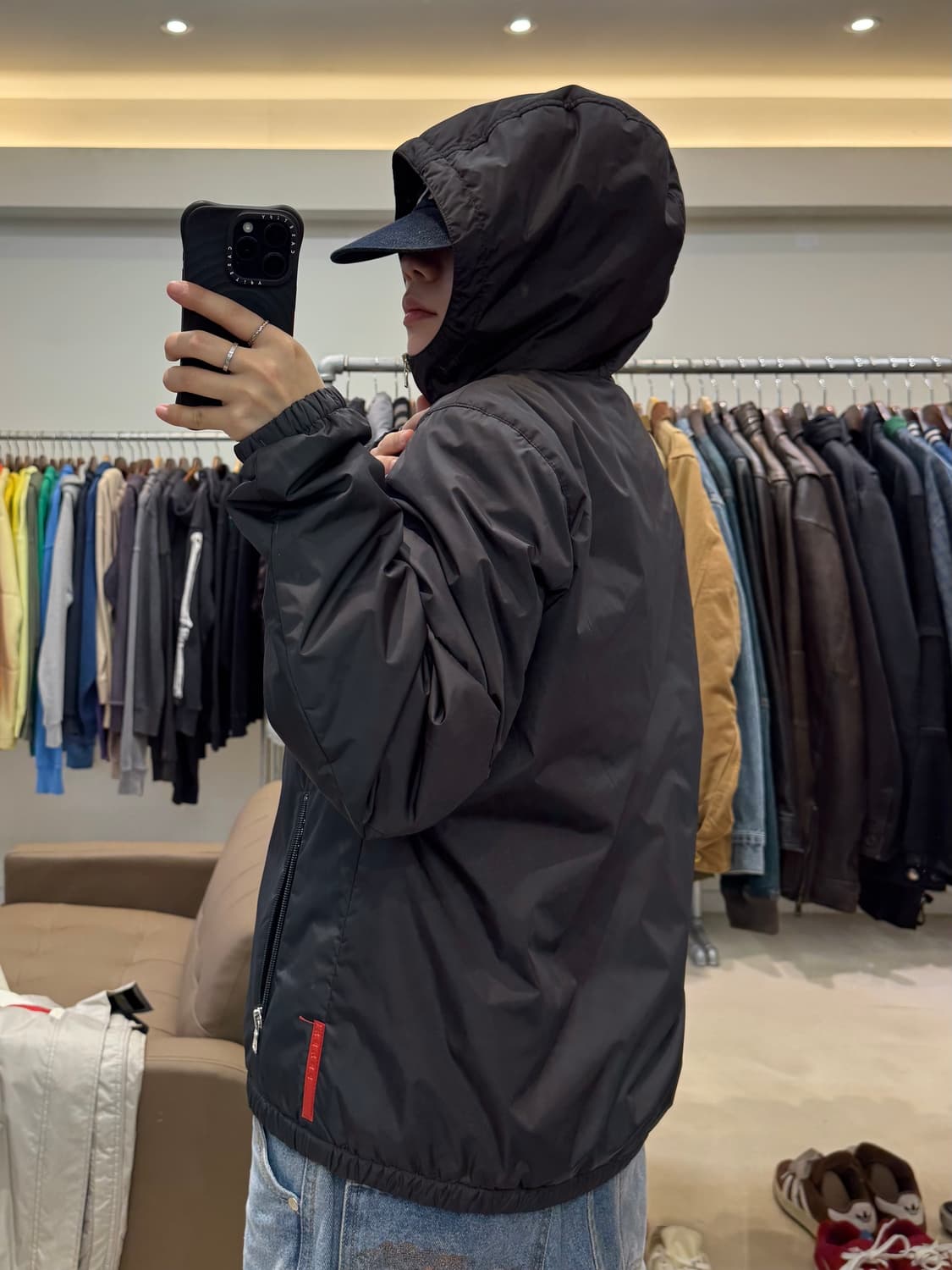 00s 프라다 나일론 후드자켓 상품이미지6