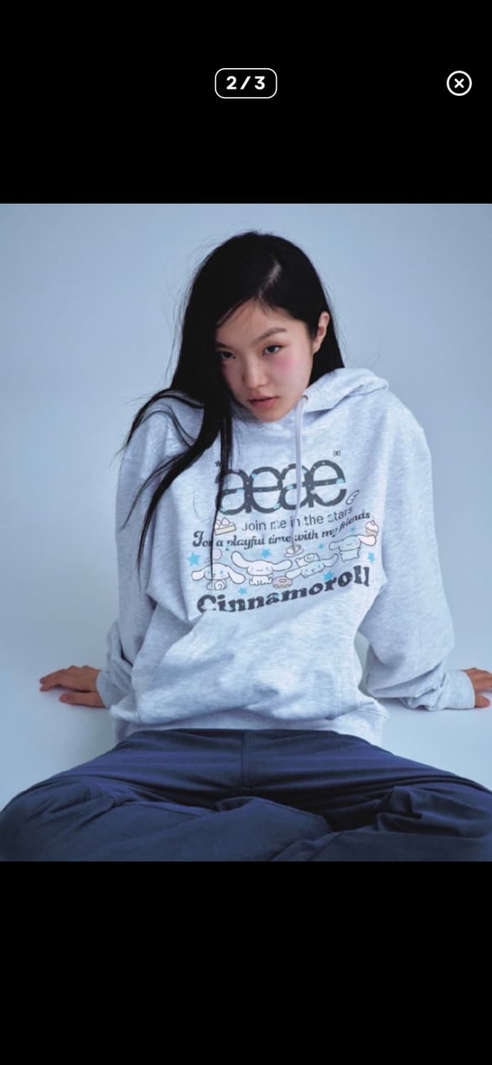 Aeae 시나모롤 후드티 상품이미지4