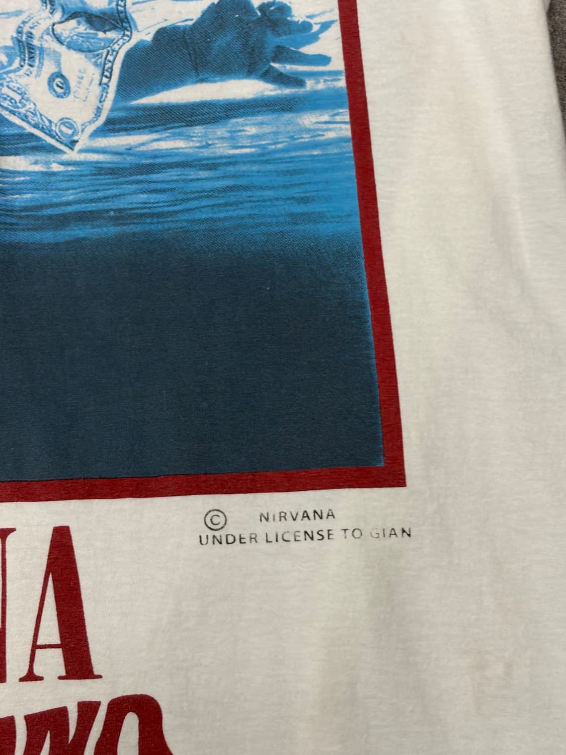 90s anvil t on reprint Nirvana Nevermind 상품이미지5