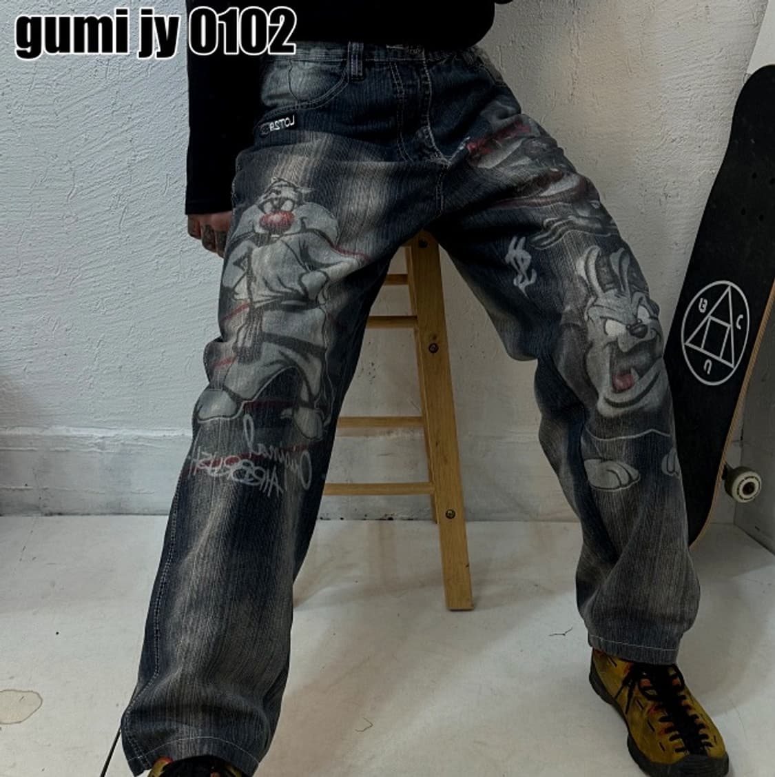 빈티지 데님팬츠 34 상품이미지2