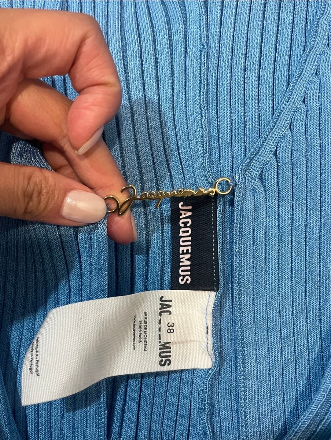 자크뮈스 프랄루 크롭 가디건 블루 38 상품이미지3