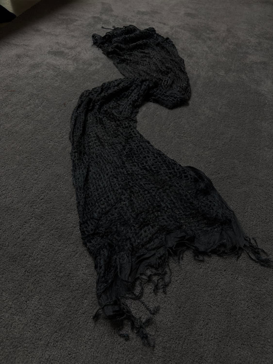 Vintage v-kei punk mood fishnet scarf 상품이미지1