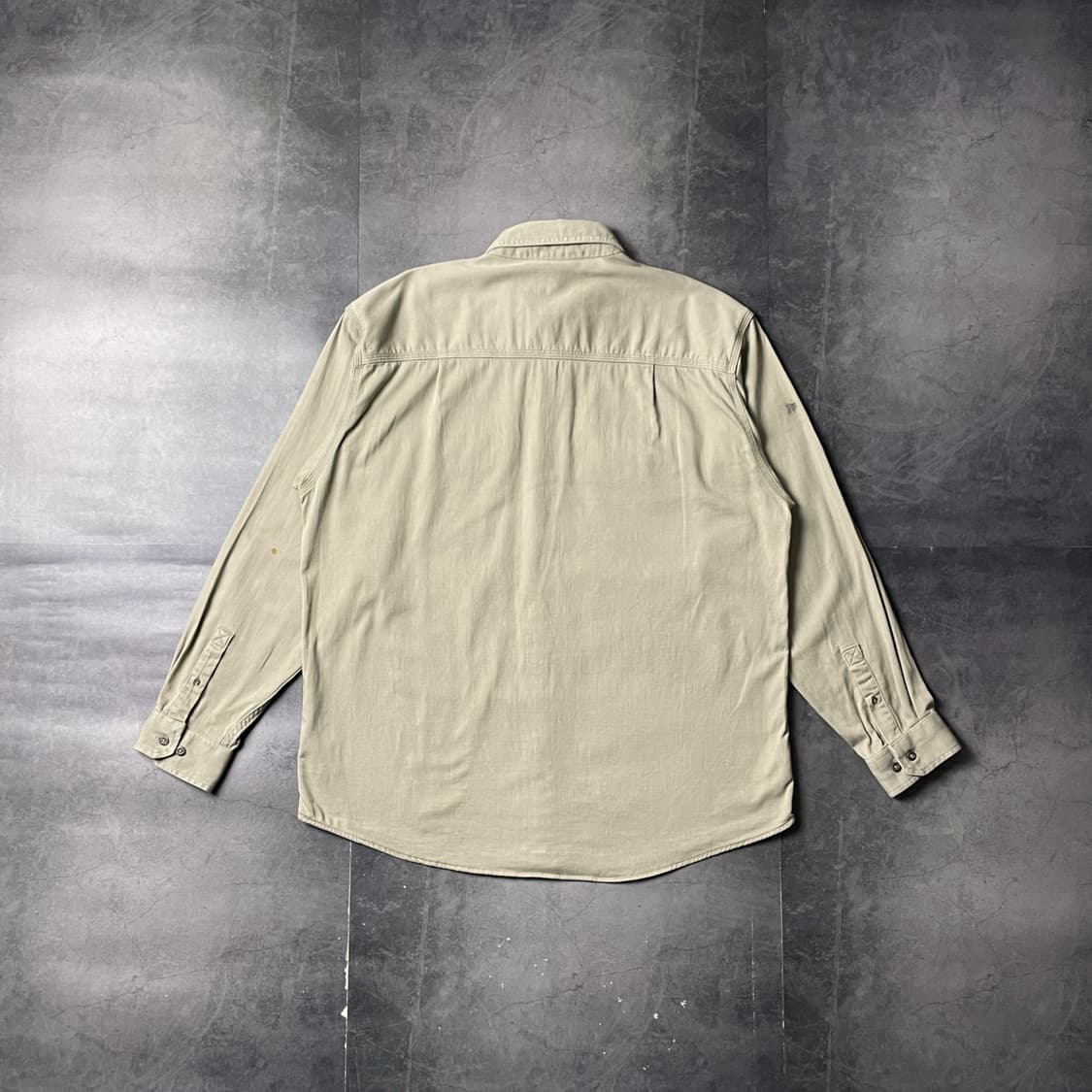 CARHARTT 칼하트 빈티지 베이지 플랩포켓 워크 셔츠 A00883 상품이미지7