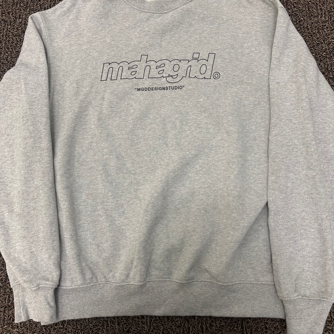 mahagrid 마하그리드 맨투맨 그레이 S 상품이미지4