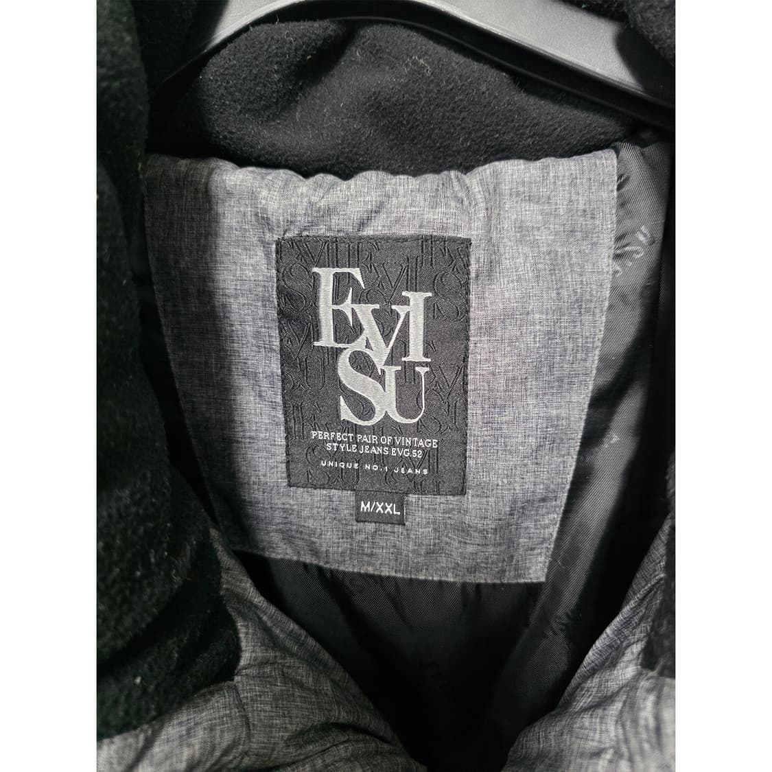 택포// 에비수 Evisu 눕시 패딩 M/XXL 그레이 상품이미지2