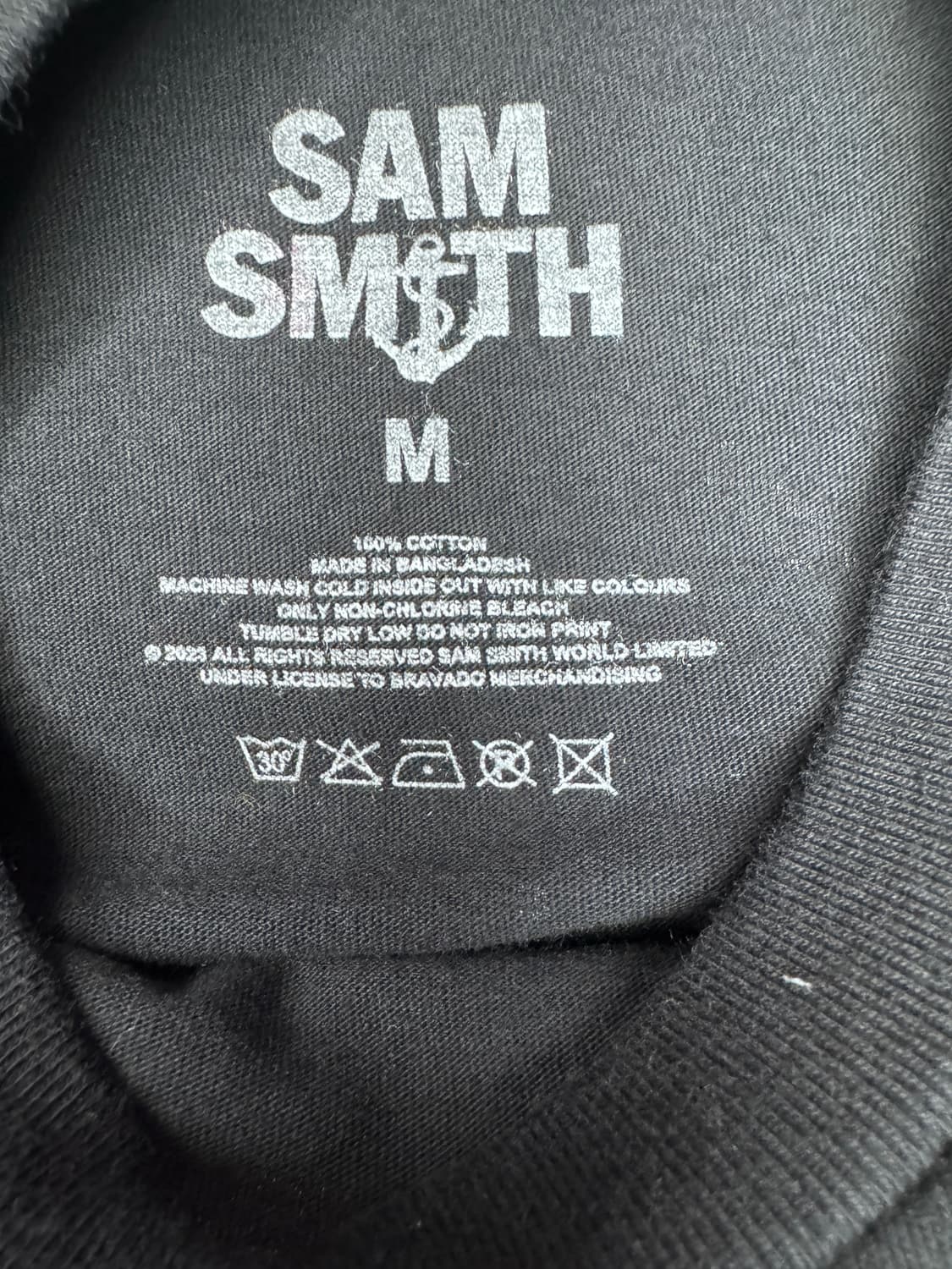 빈티지 샘스미스 SAM SMITH GLORIA TOUR 티셔츠 M 상품이미지3