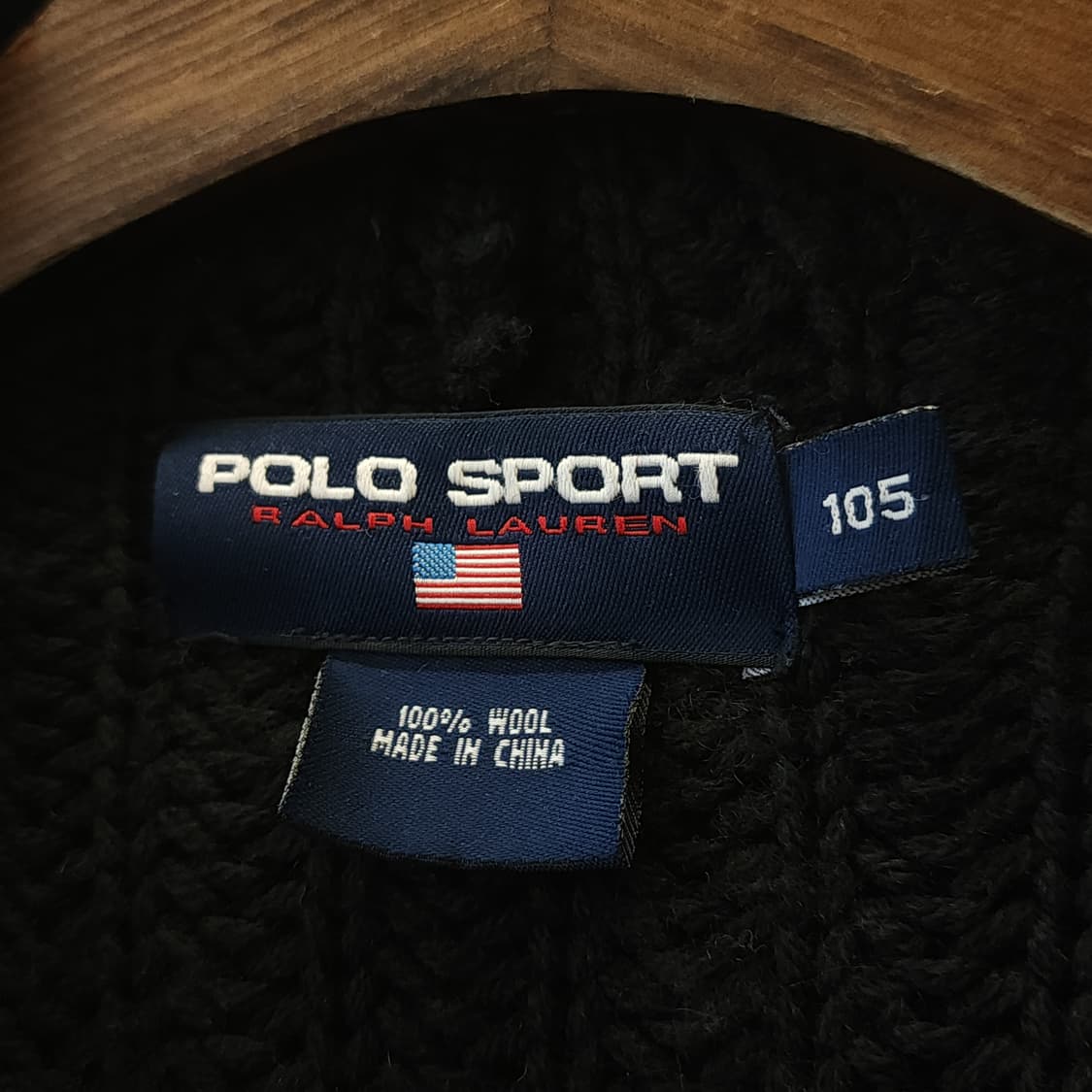 90s 폴로 스포츠 헤비울 더플코트 니트코트 빅사이즈 105 상품이미지5