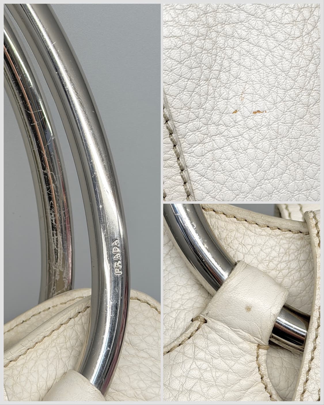 프라다 비텔로 다이노 메탈 링 후프 핸들 백 상품이미지7