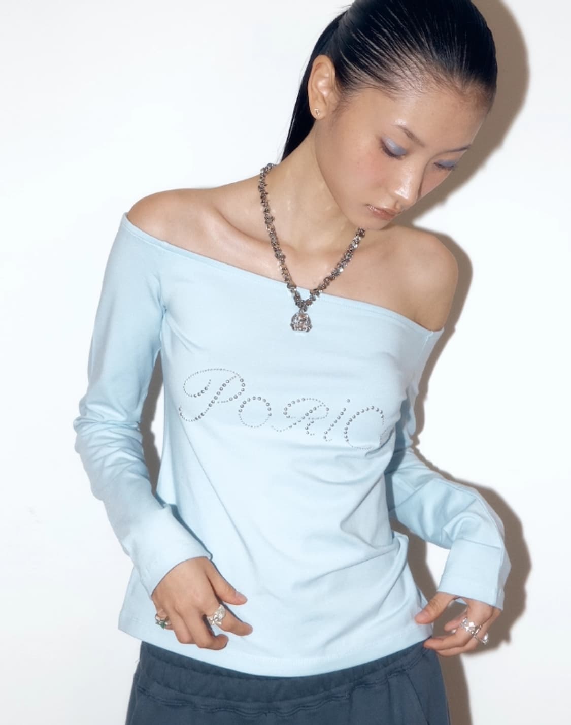 PORICO OFF-SHOULDER LONG SLEEVE 상품이미지5