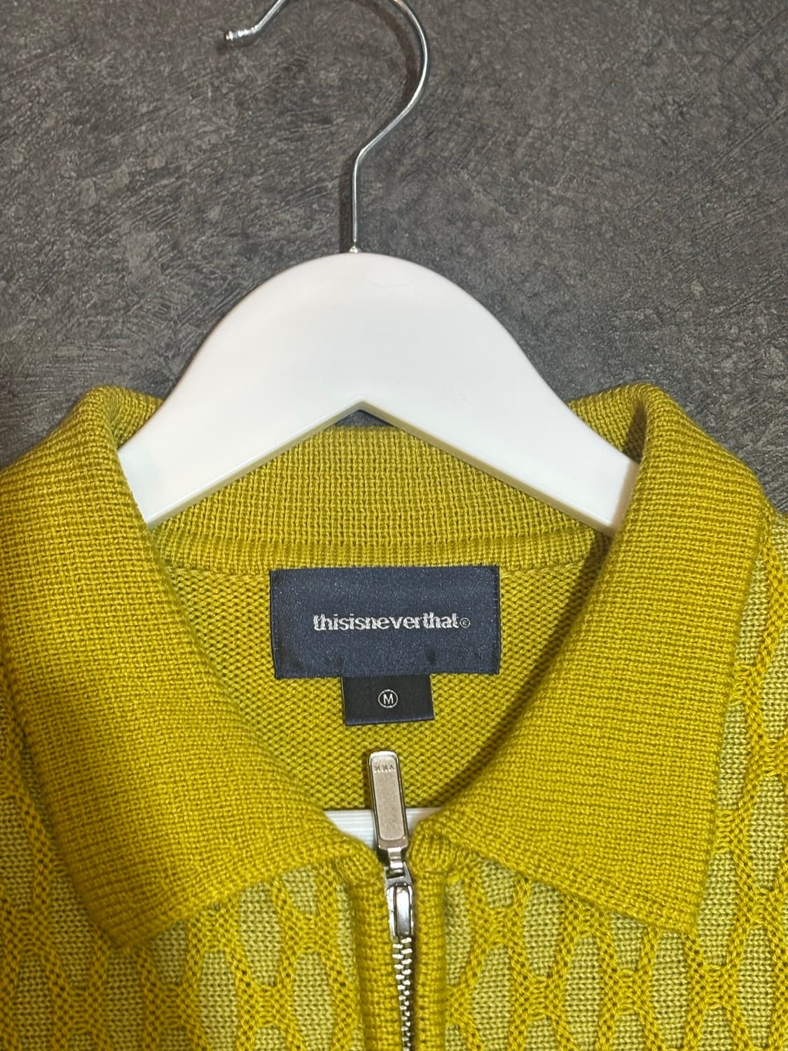 디스이즈네버댓 니트집업 M사이즈 상품이미지5