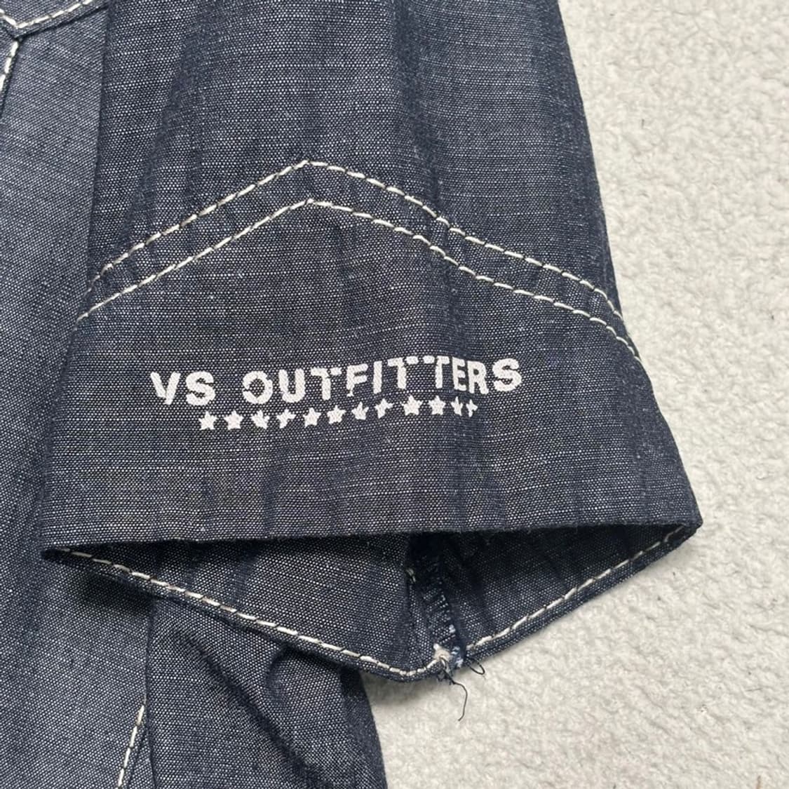 VIMSOUTFIT 컷오프 데님 셔츠 S 상품이미지6