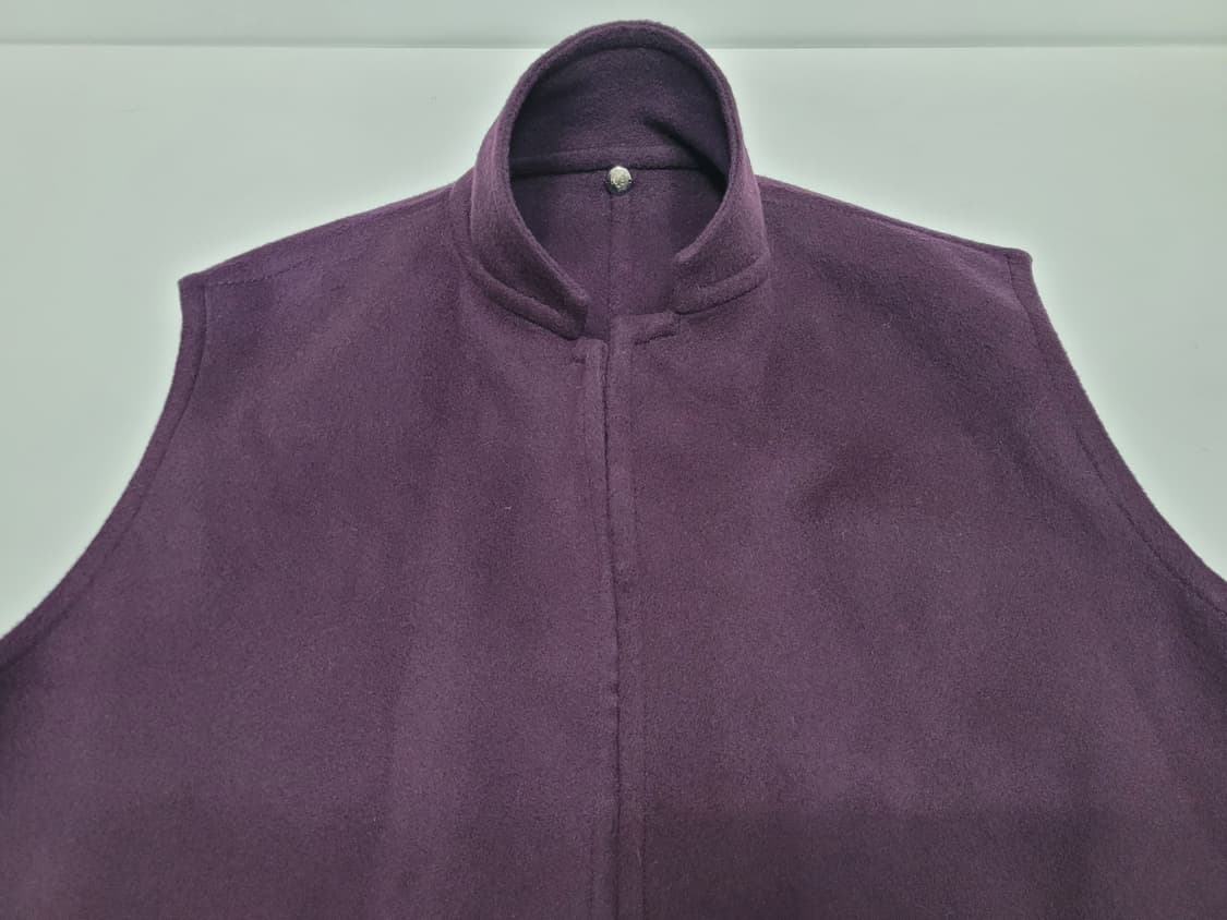 이탈리아 울 캐시미어 모직 롱 베스트 / 여 85 버건디 퍼플
 상품이미지4