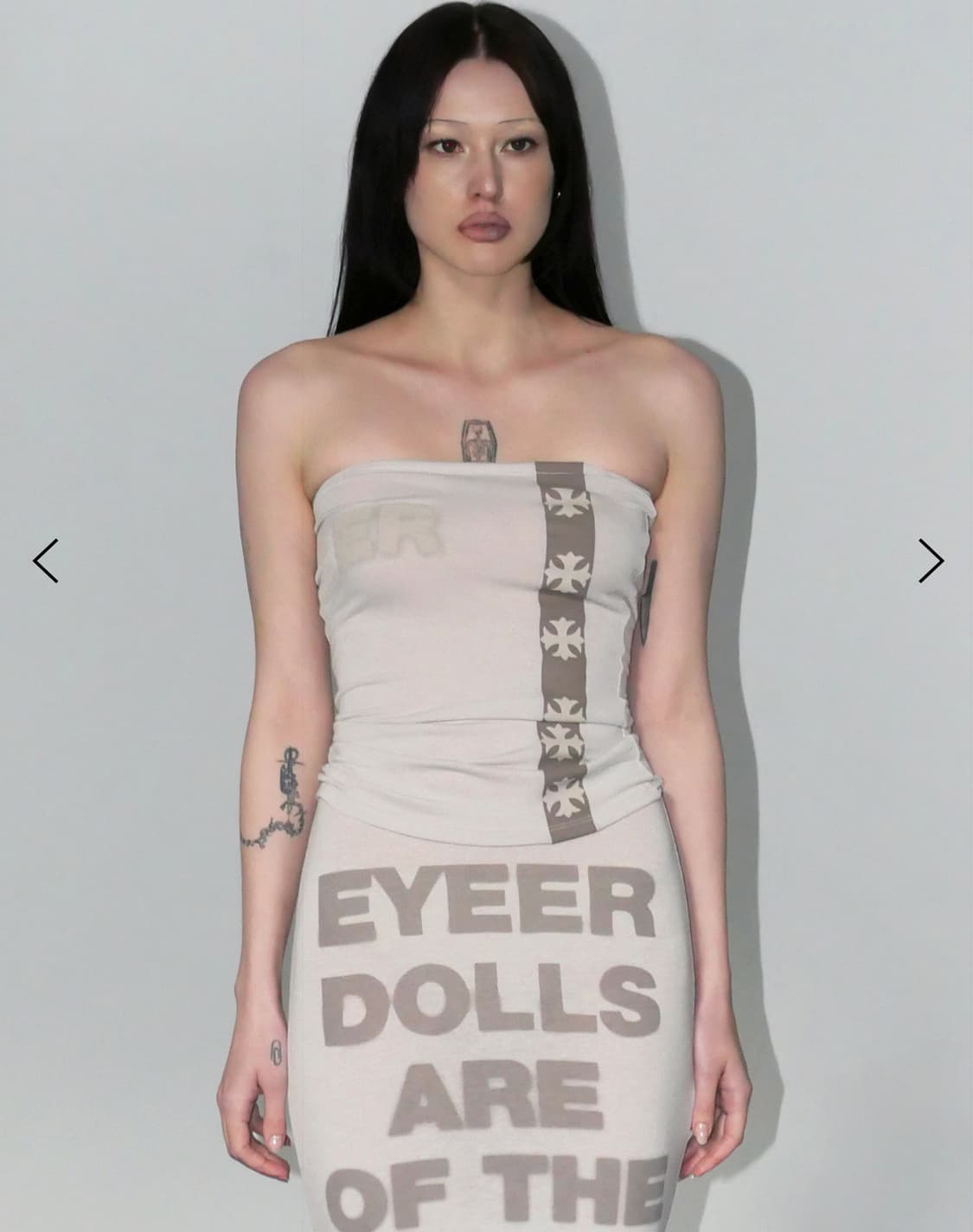 eyeer tube top 베이지 상품이미지1